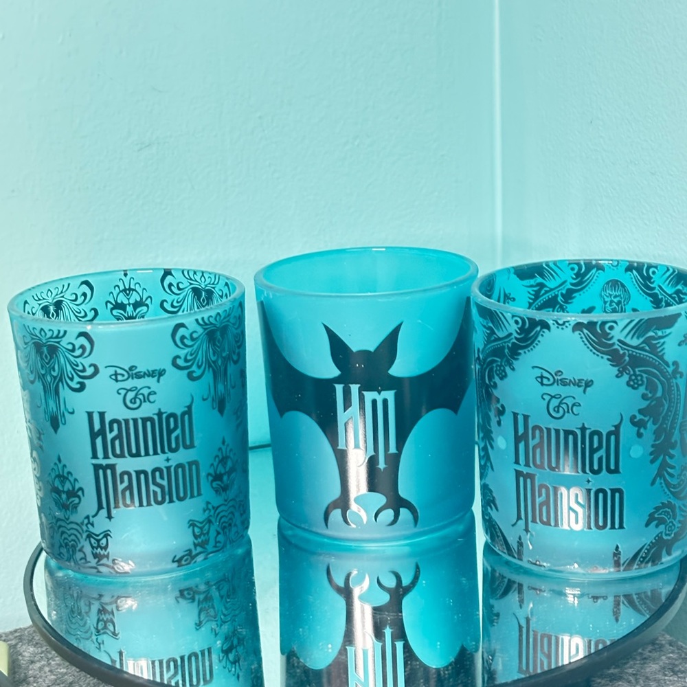 Haunted Mansion Glass Votive Set